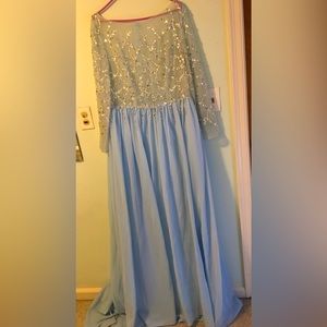 Light blue prom dress